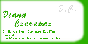 diana cserepes business card